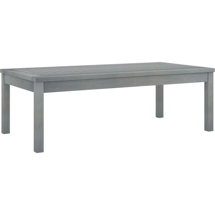vidaXL Couchtisch 100x50x33 cm Grau Massivholz Akazie 311828