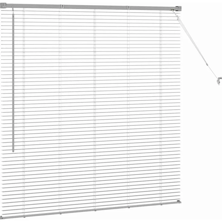 vidaXL Venezianische Jalousie Silber 130 x 130 cm 25 mm Aluminium 42005903 – Bild 6