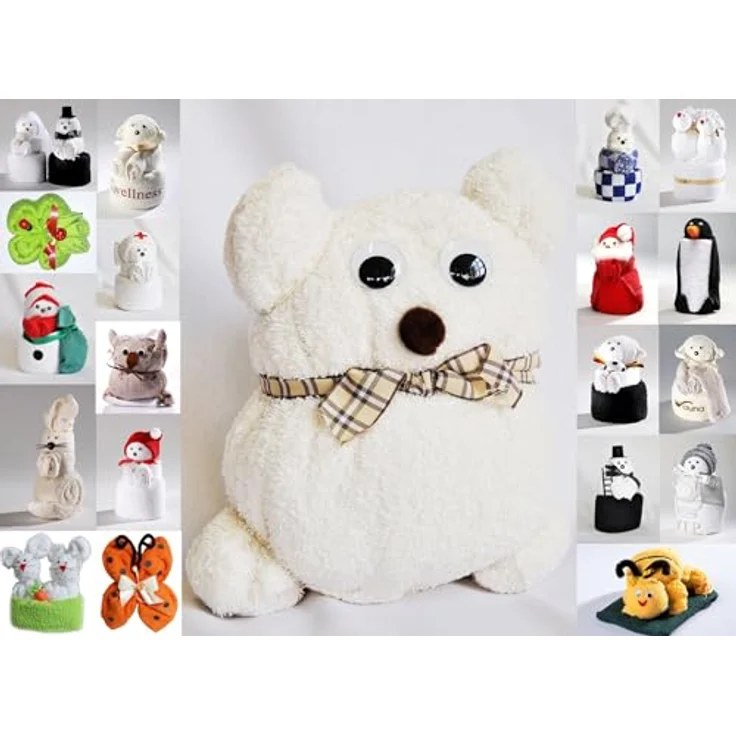 JACK Handtuch Set Frottier Geschenk Set viele Modelle Handarbeit Origami Gästetuch, (1-St), Handtuch, Waschhandschuh, gefaltete Tiere, tolle Geschenkidee – Bild 2