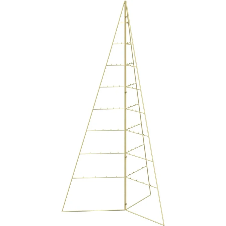 vidaXL Metall Weihnachtsbaum KUOPIO 180 cm Stahl Gold 42053860 – Bild 2