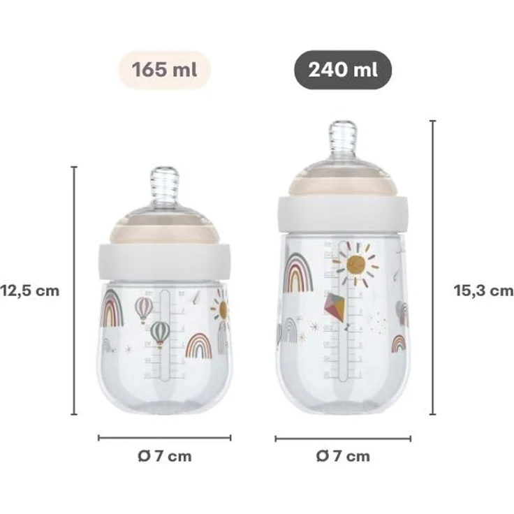 Mepal Forest Friends Babyflasche Mio - 240 ml Blau – Bild 3