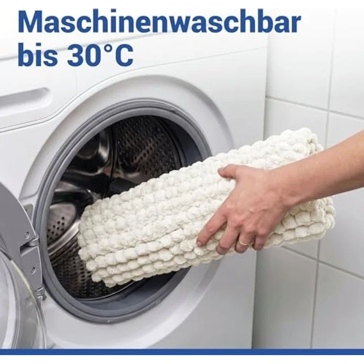 WENKO SOLIVO Badteppich 50 x 80 cm, Weiß – Bild 7