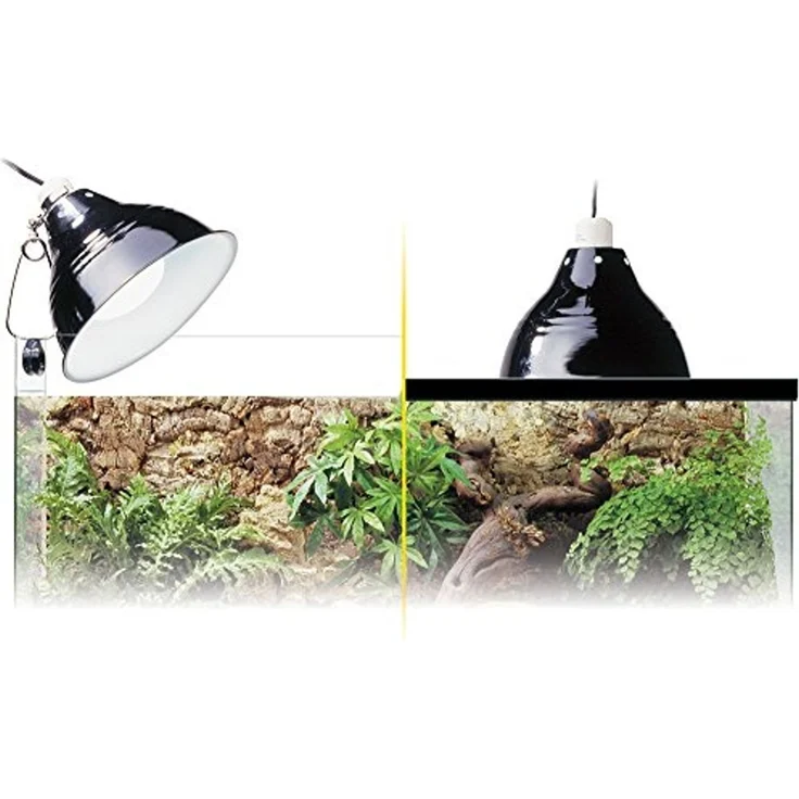 Exo Terra Glow Light, Porzellan-Klemmlampe und Leuchtreflektor, fuer Lampen bis 200W, Durchmesser 25cm – Bild 4