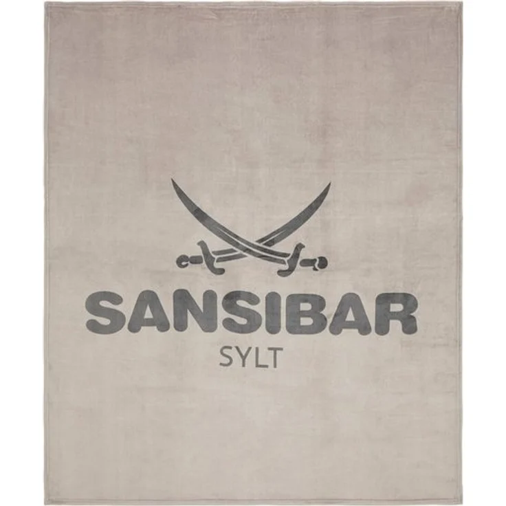 Sansibar 'Sylt' Wohndecke, 100 % hochwertiges Polyester dunkelgrau / schwarz, 150 x 200 cm – Bild 4
