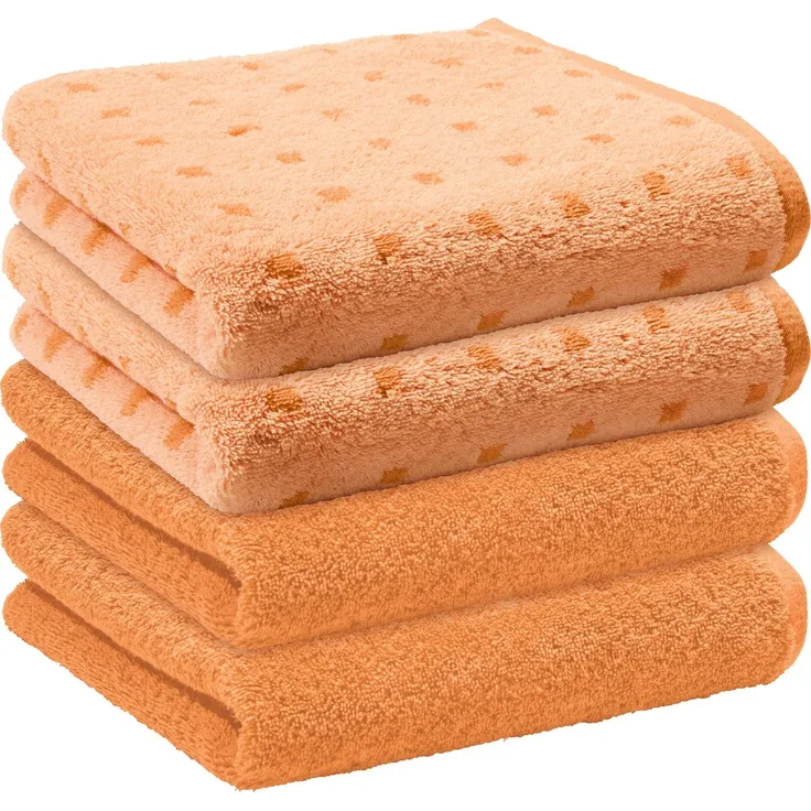 Erwin Müller Handtuch Handtuch "Sigmaringen" 4er-Pack, Frottier (4-St), Walk-Frottier Uni