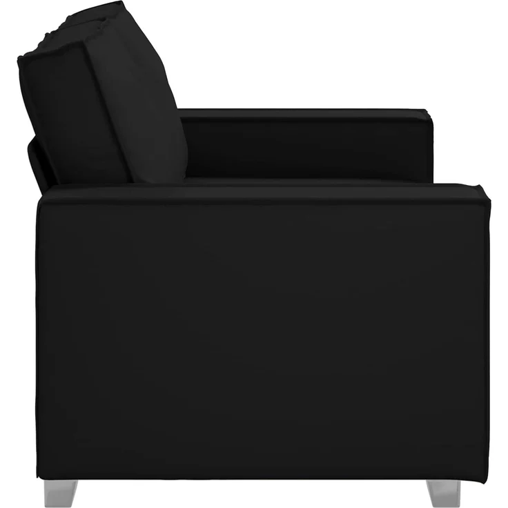 vidaXL Zweisitzer-Sofa Schwarz 160 cm Kunstleder 4105050 – Bild 3