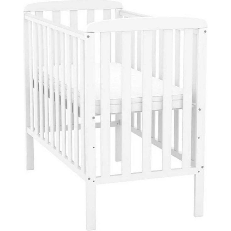 Baby-Delux Babybett Compact Beistellbett, Kinderbett 50x100 cm weiß höhenverstellbar Matratze – Bild 2