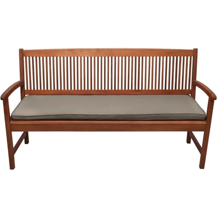 Beautissu Bankauflage Loft BK, 120x48x5cm, taupe, robustes Sitzkissen mit abnehmbarem Bezug und Reißverschluss – Bild 6