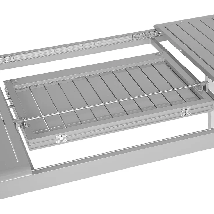 Gartentisch Metall Hellgrau PERETA – Bild 8