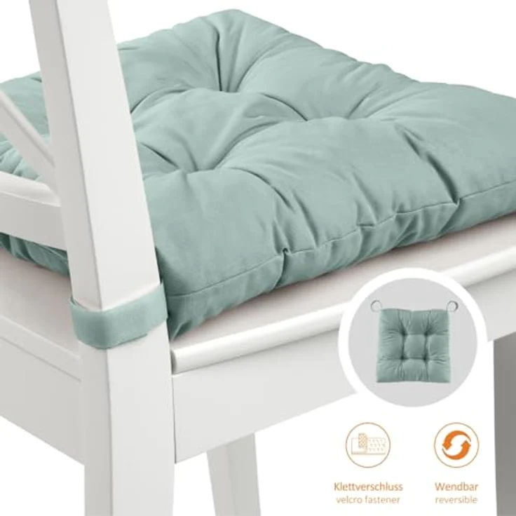 sleepling Stuhlkissen Eva, für Indoor und Outdoor, mit Klettverschluss, abriebfest und langlebig – Bild 4