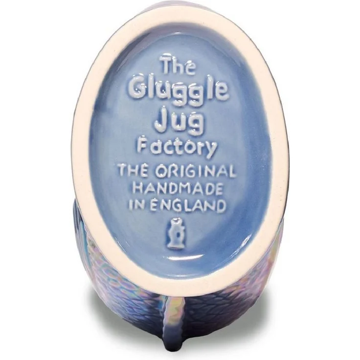 Gluckigluck Wasserkaraffe, (Original Gluggle Jug aus England), mit Gluckergeräusch, handgefertigt, ikonisches Fisch-Design, 1,2 L – Bild 2