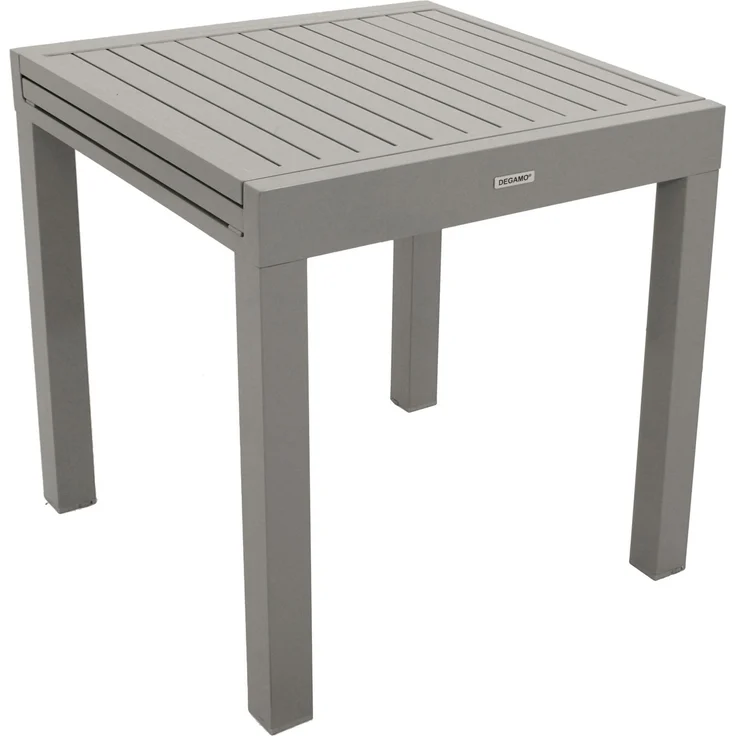 DEGAMO TIRANA Balkon-Ausziehtisch, Aluminium, silbergrau, 70/140x70cm – Bild 3