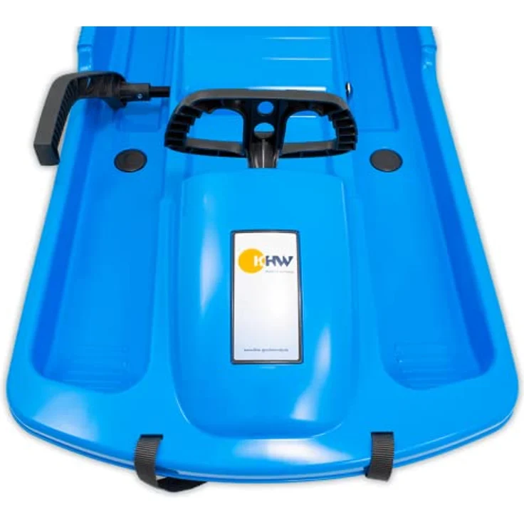 KHW | Snow Fox Lenkschlitten Set | Made in Germany | inkl. Po-Rutscher | farblich Sortiert | Iceblue – Bild 3