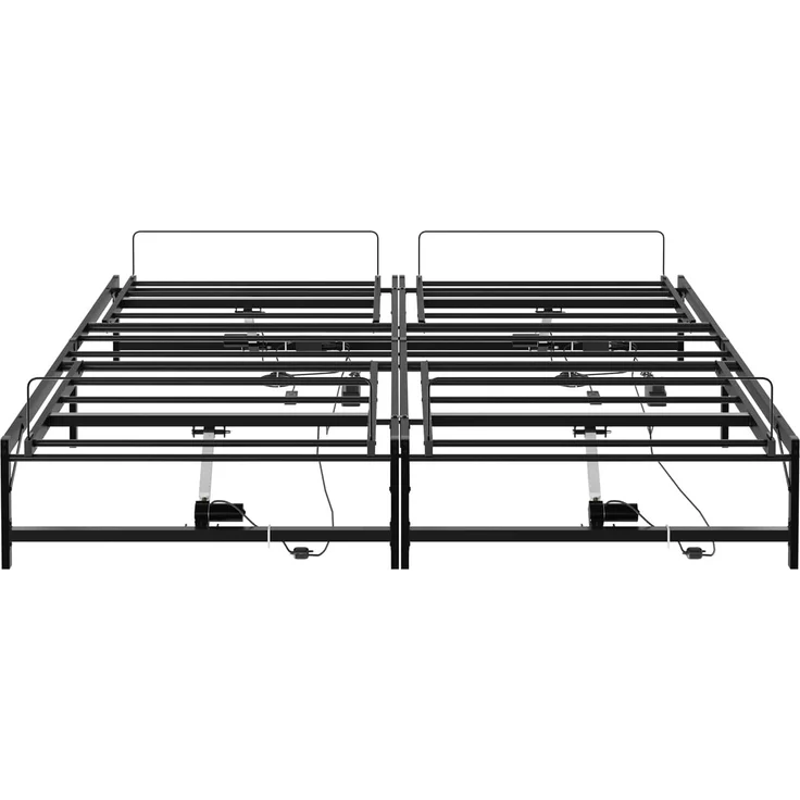 vidaXL Elektrisch verstellbares Bettgestell Schwarz 90 x 213 cm Stahl 3438625 – Bild 6