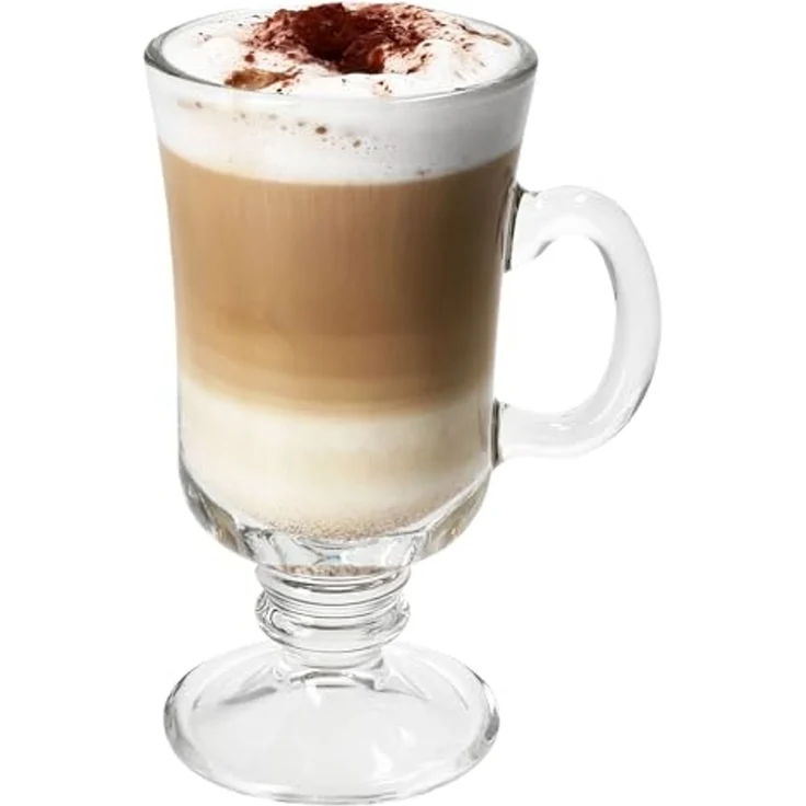 MamboCat Latte-Macchiato-Glas 4x Irish Coffee Gläser mit Henkel 180ml Tee-Glas Kaffee-Gläser, Glas – Bild 4