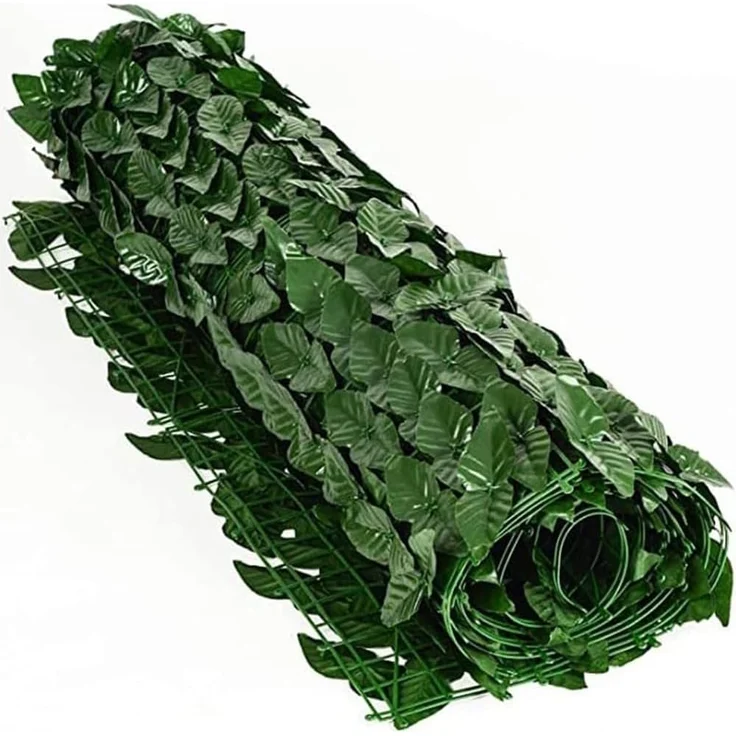 Bakaji Künstliche Hecke Sichtschutz Efeu - 300x100 cm - Kunsthecke in Blätteroptik für Garten, Terrasse, Balkon - Sichtschutz für den Garten - zur Befestigung an Zaun oder Geländer – Bild 7