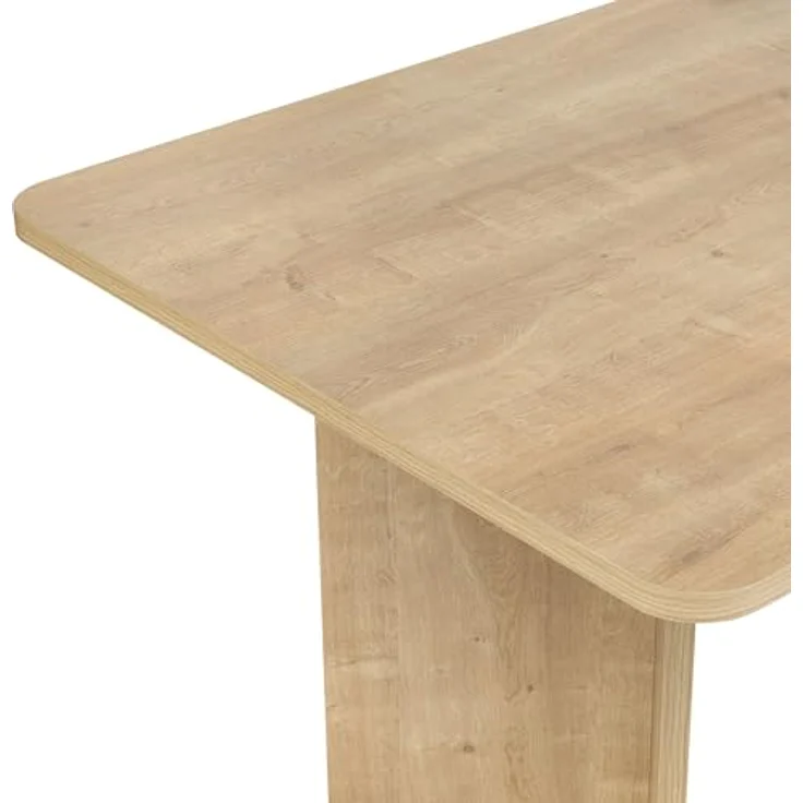 Modern Dining Table, Honey Oak, 180 x 90 x 75 cm | 100% Melamine Coated Particle Board, Thickness: 25 mm | Durable & Stylish Design, 70 kg Capacity, Perfect for Contemporary Dining Spaces – Bild 8