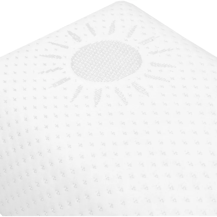 Kopfkissen mit Memory Foam und abnehmbaren Bezug, Nackenkissen / Reisekissen in 42x23cm – Bild 2