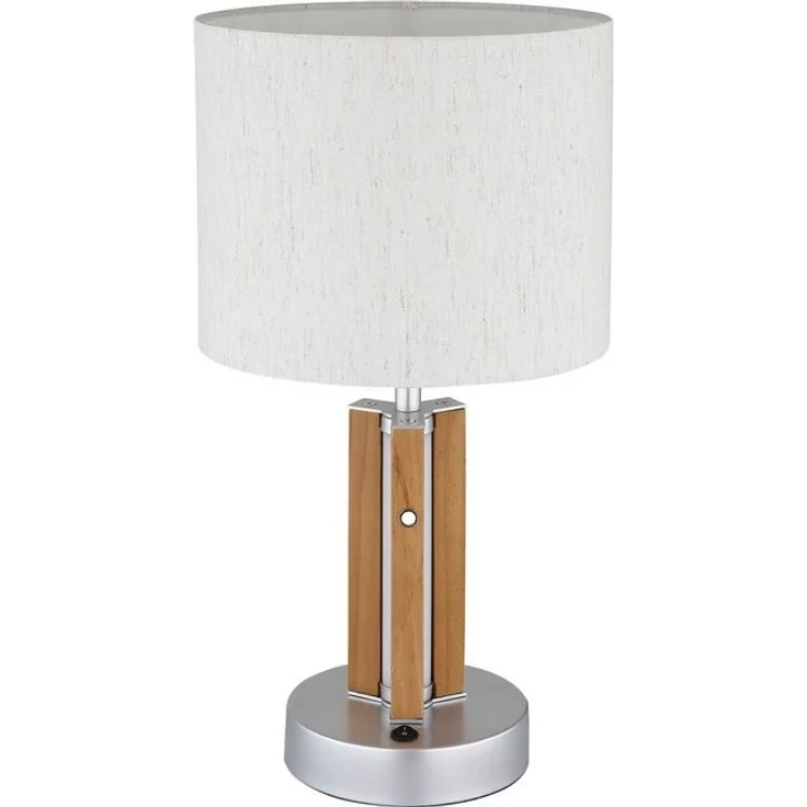 NOWA Tischleuchte TAUGUS, ohne Leuchtmittel, Tischlampe, Textil, Touch Ein/Aus, Wohnbereich – Bild 4