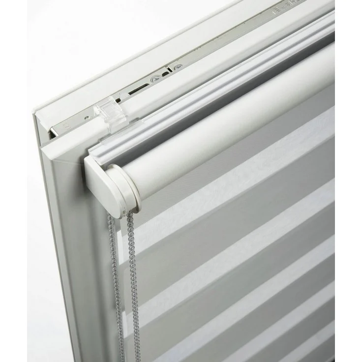 Doppelrollo Tilda, SCHÖNER WOHNEN-Kollektion, transparent, mit Bohren/ohne Bohren, freihängend, Klemmfix, geklemmt, silberne oder weiße Rollo-Technik – Bild 2