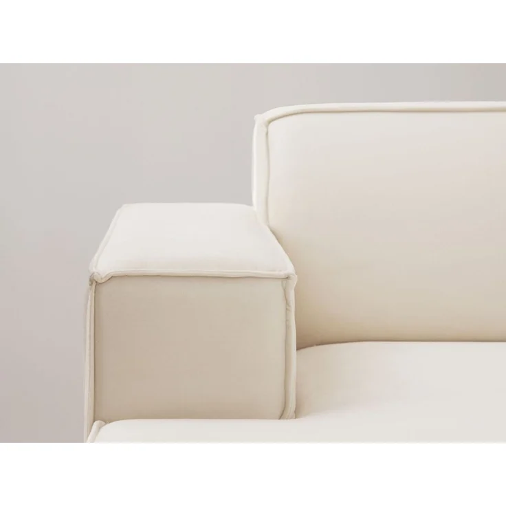 Micadoni Ecksofa Jodie 5-Sitzer Strukturierter Stoff Liberty Dunkel Petrol Rechts – Bild 7