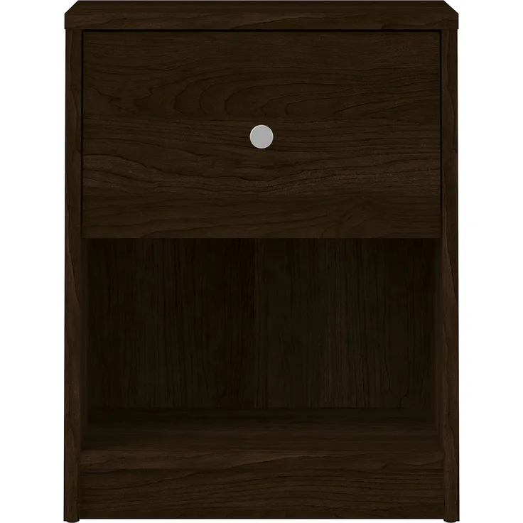 Tvilum Nachttisch mit einer Schublade, Farbe braun, 37,9 x 48,4 x 30,1 cm