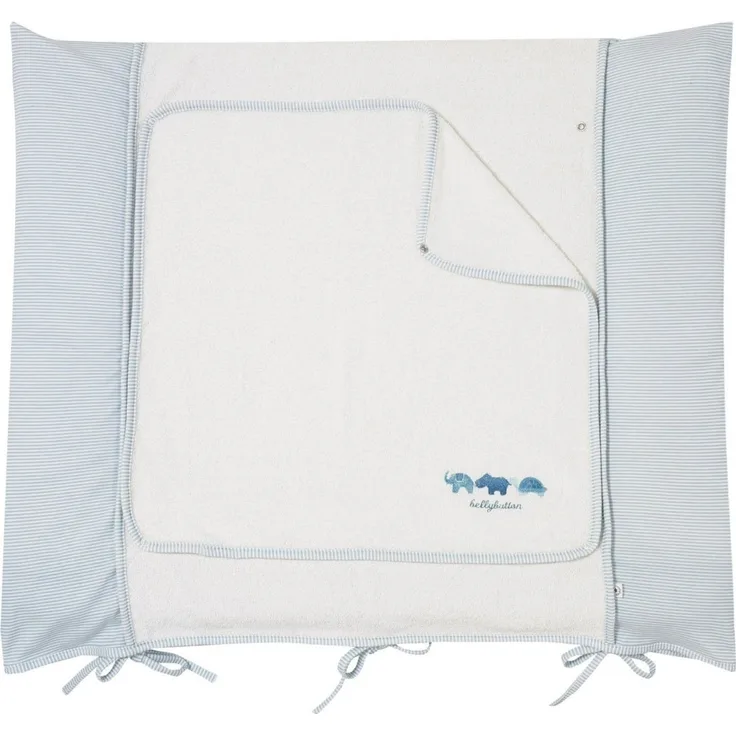 Alvi 330183501 Wickelauflage mit Bezug \"blau Little Animals\"