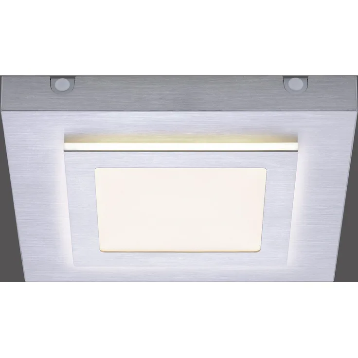 LED Deckenlampe, Aluminium, silber, warmweiß, L 30 cm