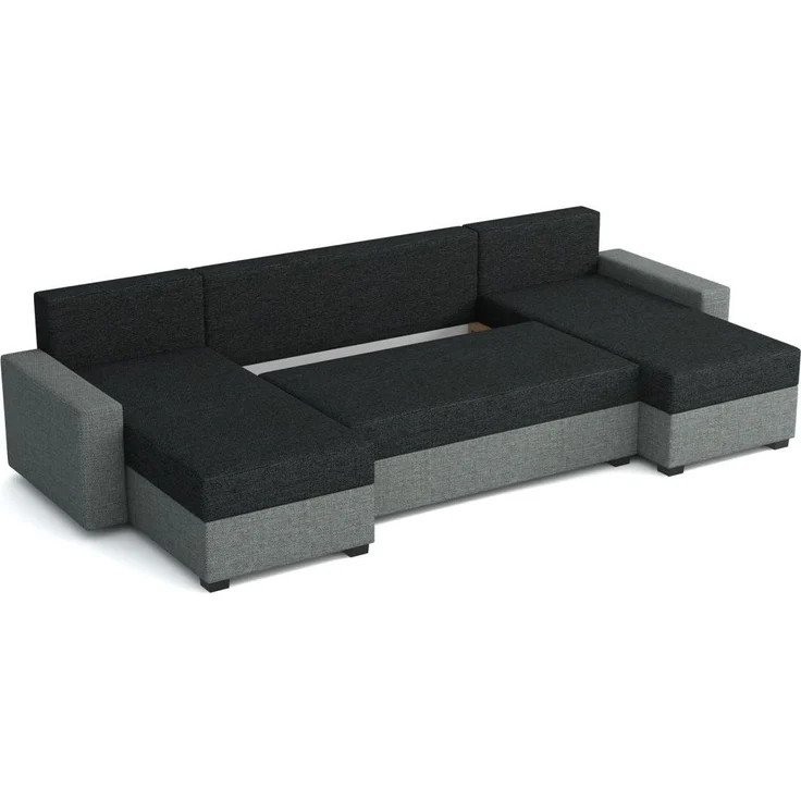 Wohnlandschaft Schlafsofa Sofa HEDVIG Stoff Inari Grau- Dunkelgrau – Bild 2