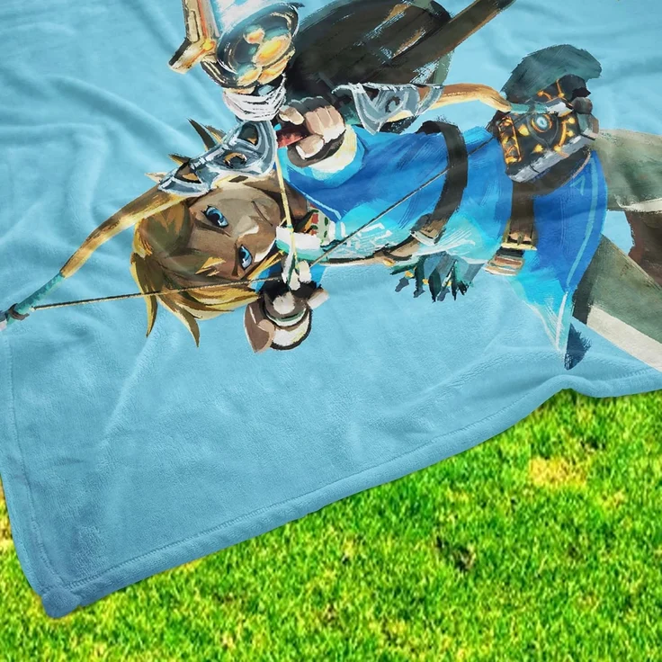 Kinderdecke The Legend of Zelda Decke Arrow 160x200 cm Kuscheldecke Fleecedecke, BERONAGE, passend zur Bettwäsche, ideal für Sofa, Couch, Kinder-Bett, Auto – Bild 5