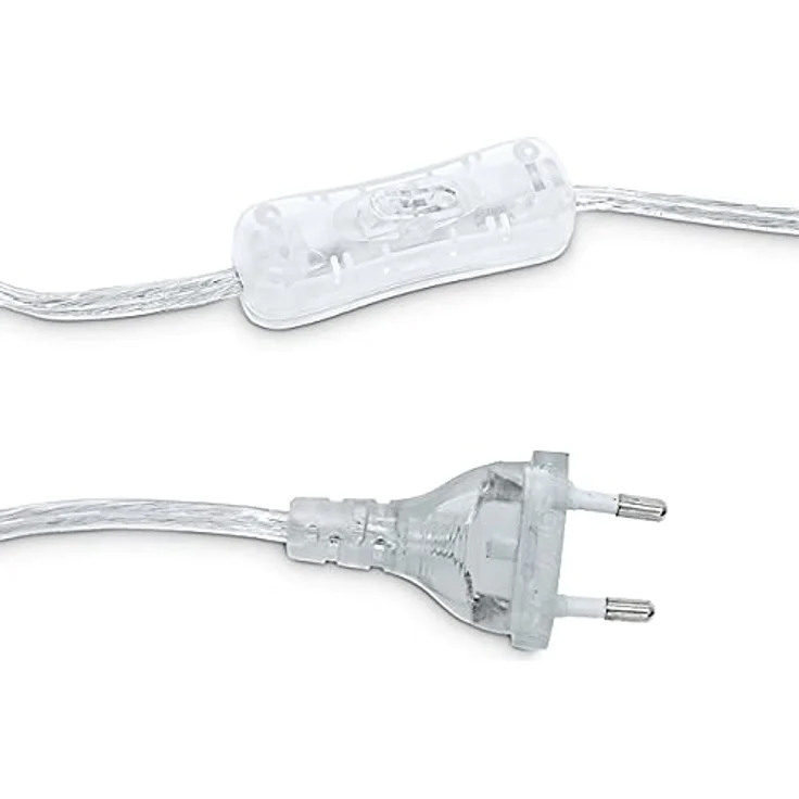 Relaxdays Nachttischlampe Kristall, Tischlampe mit Stoffschirm, 53 cm hoch, grau/silber, E27-Fassung, 40 W max. – Bild 8