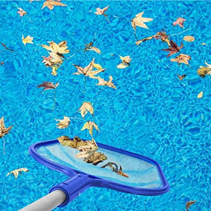 Kescher Pool, Jsdoin 120 cm lang-Teichkescher mit Teleskopstange,Feinmaschig - Für Teich, Algen & Bestway Pool,Algenkescher Nylon-Netz – Bild 6