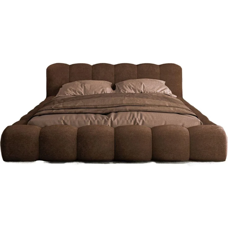 Compleo Polsterbett ERMS Bett bubble, Designerbett (Schlafzimmer Bett modern), (Chenille-Stoff), Doppelbett gepolstert, Wolkenbett – Bild 2