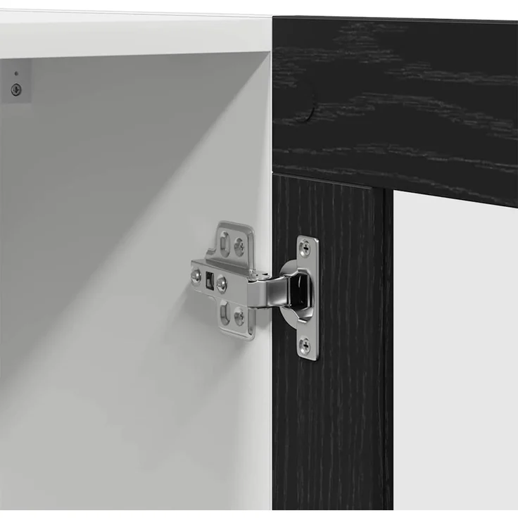 vidaXL Hängeschrank Schwarz Eichen-Optik 60 x 31 x 60 cm Holzwerkstoff 863152 – Bild 9
