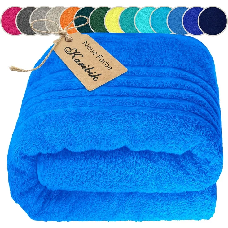 Lashuma Saunatuch XXL Handtuch London, Frottee (1-St), Badetuch Damen & Badehandtuch Herren 100x200 cm - Saunahandtuch 80x220
