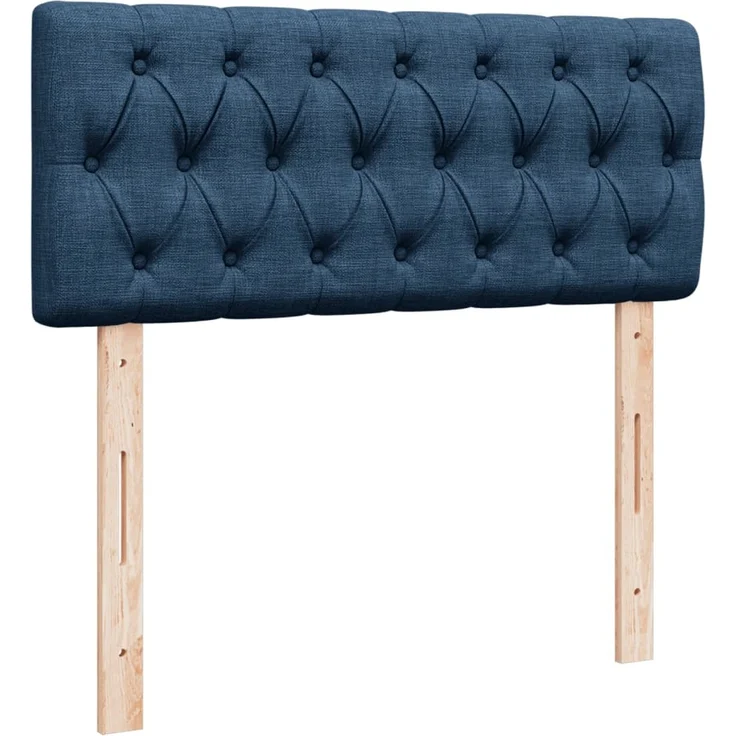 vidaXL Boxspringbett mit Matratze Blau 120x200 cm Stoff 3287436 – Bild 7