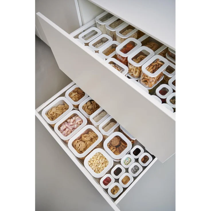 Mepal 4-teiliges Set Vorratsdosen mit Deckel - Lebensmittelbehälter Rechteckige - Küchenorganizer aus Kunststoff - Vorratsbehälter Luftdicht - 4 x 1000 ml - Nordic Green – Bild 5