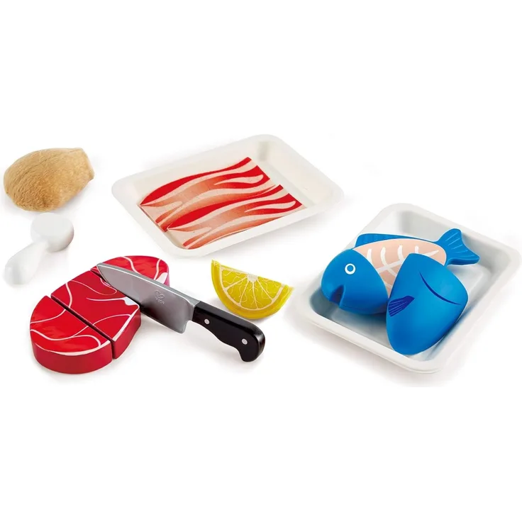 Hape E3155 - Fisch & Fleisch Set, Küchenspielzeug