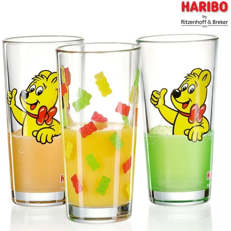 Ritzenhoff & Breker Gläser-Set HARIBO Thumbs Up, 380 ml, 2-tlg, Glas, spülmaschinengeeignet – Bild 2