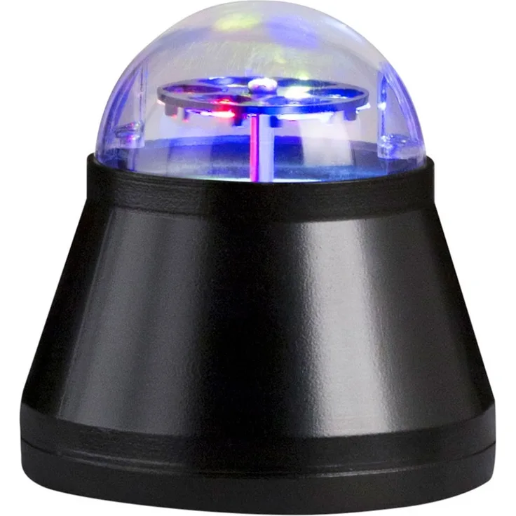 LED Tischleuchte, RGB Farbwechsel, rotierend, H 10,5 cm