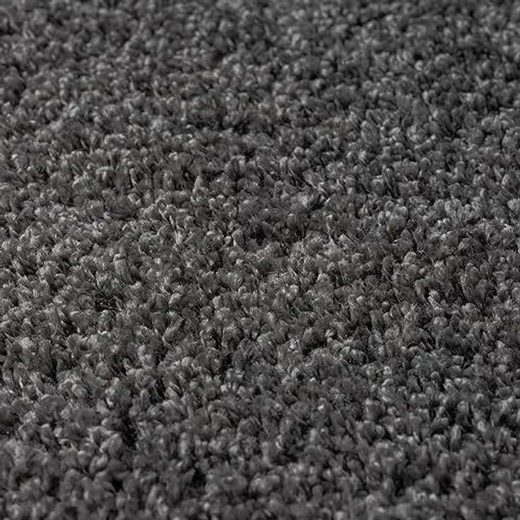 VIMODA Prime Shaggy Hochflor Langflor Teppich Einfarbig Modern Anthrazit Dunkelgrau, Maße:70x250 cm – Bild 4