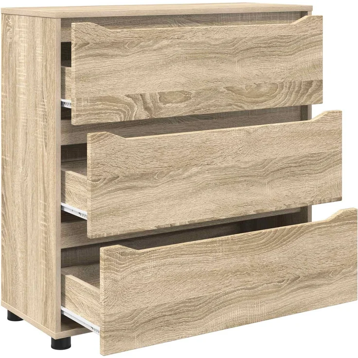 vidaXL Aufbewahrungsschrank 80 x 31 x 81 cm Holzwerkstoff Sonoma-Eiche 888849 – Bild 7
