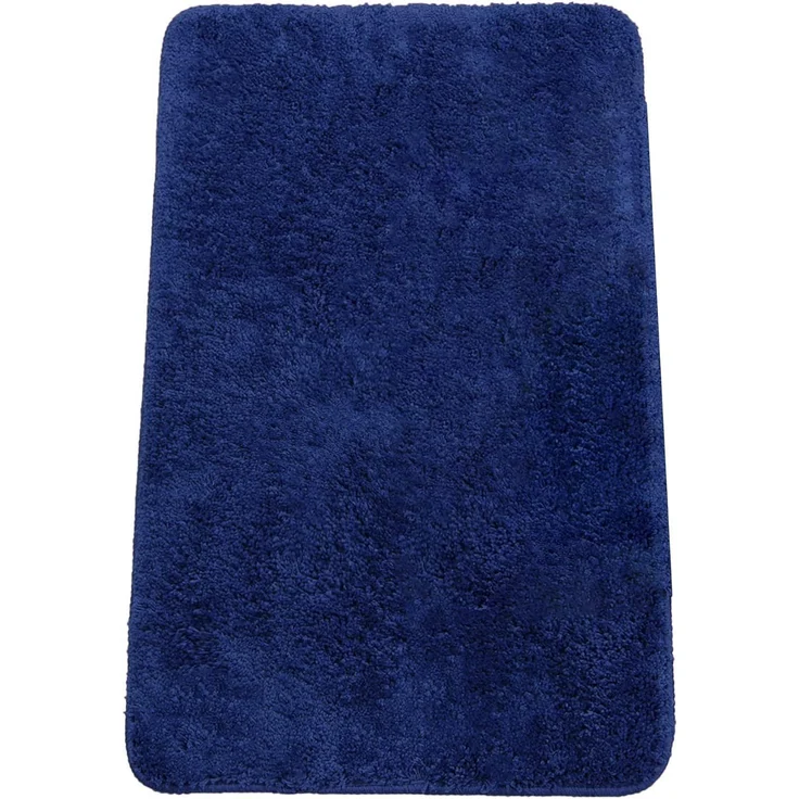Brandsseller Badezimmerteppich 70x120 cm Badvorleger Badematte Badteppich rechteckig Chenille rutschfest saugstark maschinenwaschbar - Blau – Bild 1