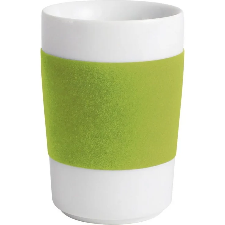 KAHLA Becher touch! henkelloser Becher mit Samt-Banderole, Porzellan, Made in Germany – Bild 1