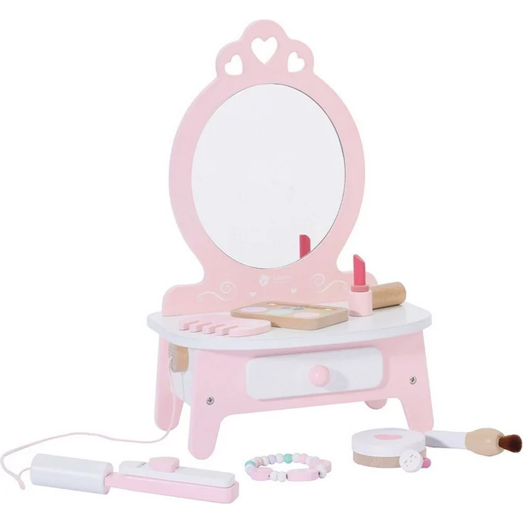 Classic World Schminktisch Classic World - Frisierkommode rosa - 23x17x35,6cm - ab 3 Jahre