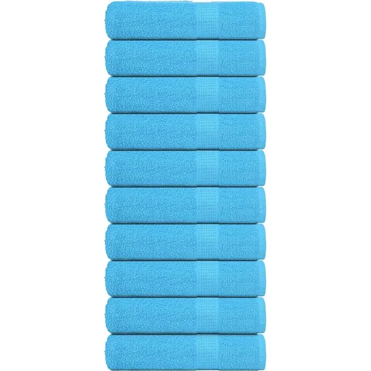 vidaXL Duschtücher FROGN 10 Stk. Türkis 70x140 cm 360 g/m² 136979