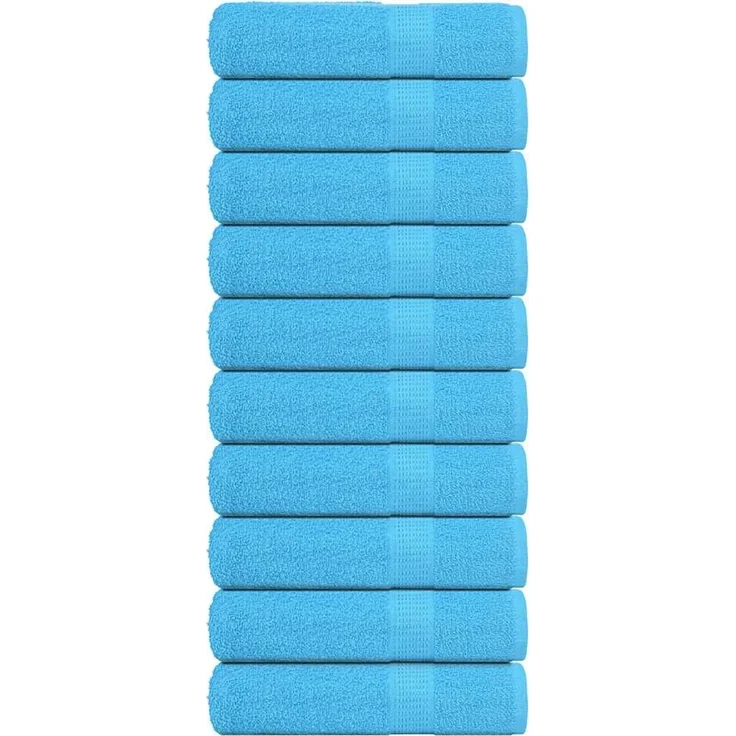 vidaXL Duschtücher FROGN 10 Stk. Türkis 70x140 cm 360 g/m² 136979 – Bild 1