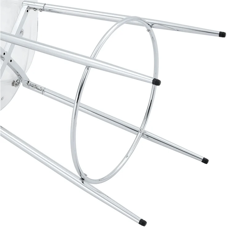 2er-Set transparenter Barhocker mit Schwebendesign – ideal für europäische Küchen. Silberne Metallbeine passen perfekt zum modernen Luxus-Minimalismus.Höhe: 102 cm.--Silber, Transparent--102x48.5x48.5cm--YOUDENOVA – Bild 8