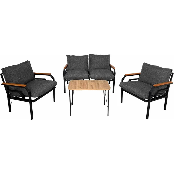 Skye Decor 'Kutay Sehpa - Light Grey' Garten-Lounge-Set, Hellgrau, 120 x 70 x 61 cm – Bild 3