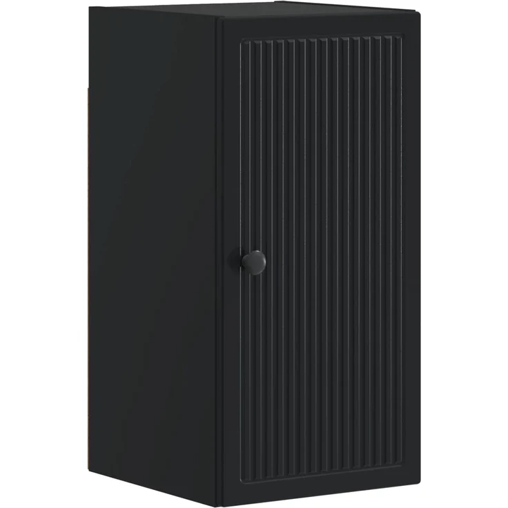 vidaXL 3-teiliges Badezimmer-Schranksystem EDE Schwarz Holzwerkstoff 3417739 – Bild 4